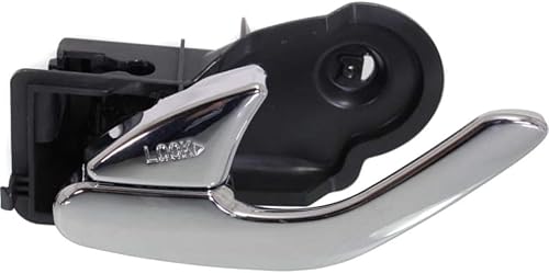 KarParts360 Para Mercury Mariner - Manija de puerta interior delantera o trasera, lado del conductor cromada (2005-2007)  con botón de bloqueo de