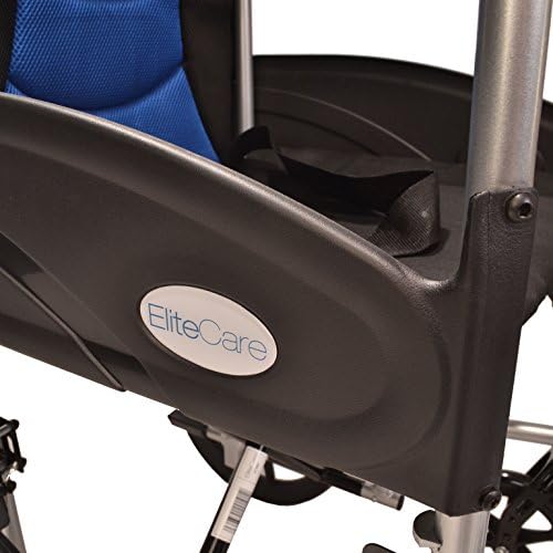 Ultra Lightweight aluminium folding transit wheelchair with attendant brakes ECTR07