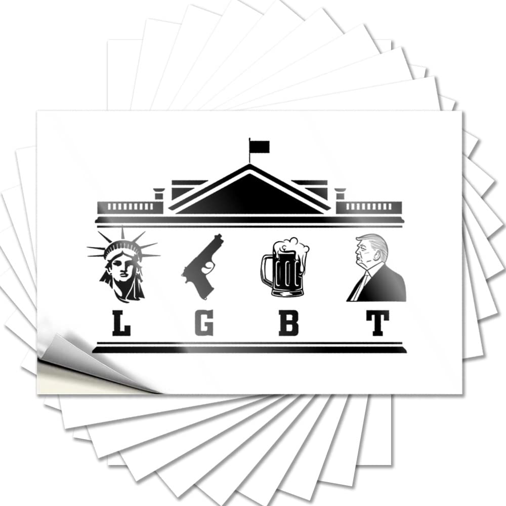Stickers Cute | Fuzzy Decor Banger-LGBT-Liberty Guns Beer for Truck(8X12CM)