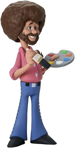 Miniatura 6 de NECA Bob Ross - Figura de acción a escala de 6 pulgadas - Toony Classics Bob Ross con Peapod