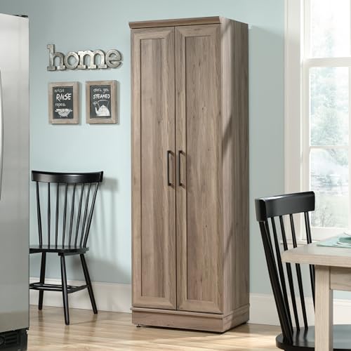 Image of Sauder HomePlus Storage Cabinet / pantry cabinets, Salt Oak finish