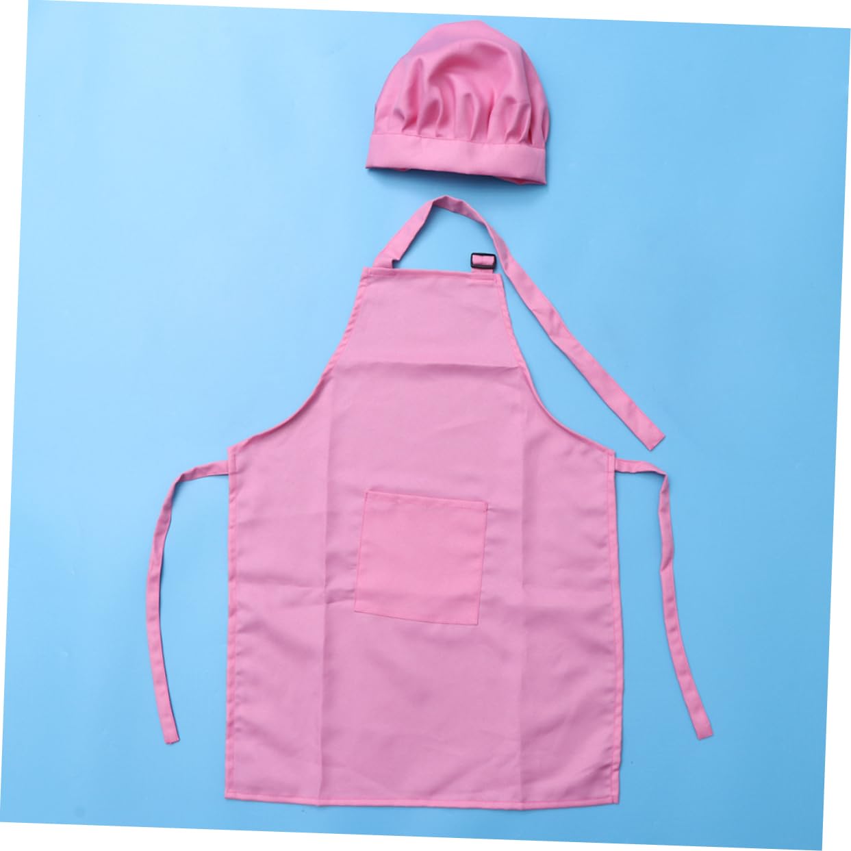 BESTonZON 6piezas Delantal y Gorro Para Juego Completo De Cocina y Repostería Grande Color Rosa