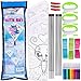 Hapinest Make Your Own Kite Kit for Kids | Easy to Fly Kites Easter Basket Stuffers Outdoor Toys and Crafts for Girls Ages 4 5 6 7 8 9 10 11 12 Years Old and Up | 3 Pack - Unicorn, Cat, Butterfly
