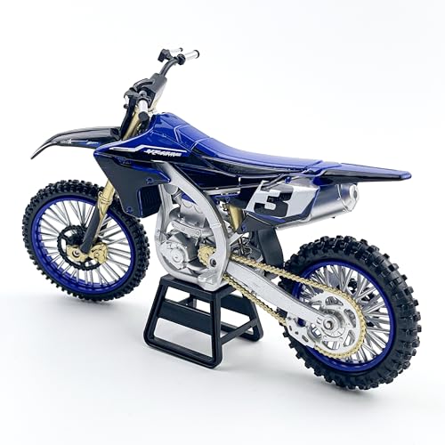 Modelo Motocicleta Dirt Bike 1:12 Diecast Azul miniatura 5