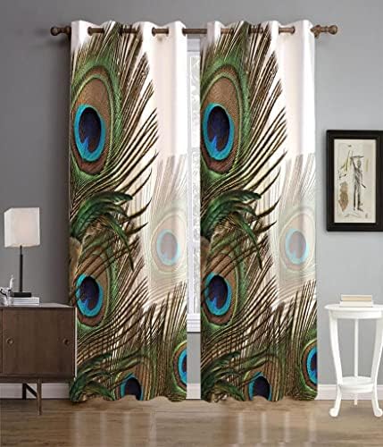 UNITMALL 3D Printed 9Ft Long Door Curtains for Home 1 Piece | Digital Drapes for Bedroom Living Room Kids Room | Decorative Polyester Eyelet Curtain Panels (4x9 Feet) Morpankh