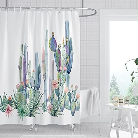 Modloan Cortina de Baño Cactus Cover