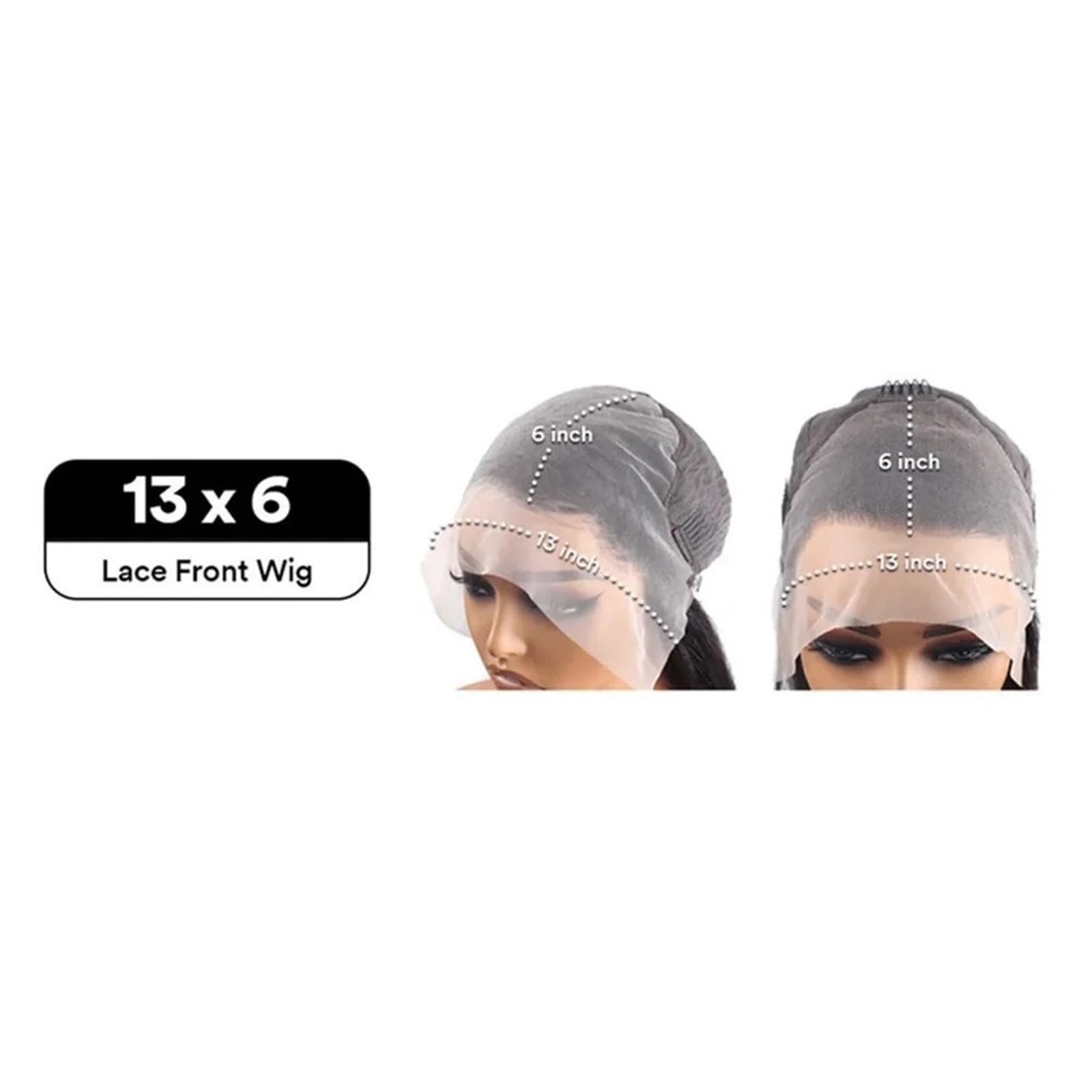 Parrucca Parrucca frontale in pizzo 13x6 HD con capelli umani ondulati(26inches)