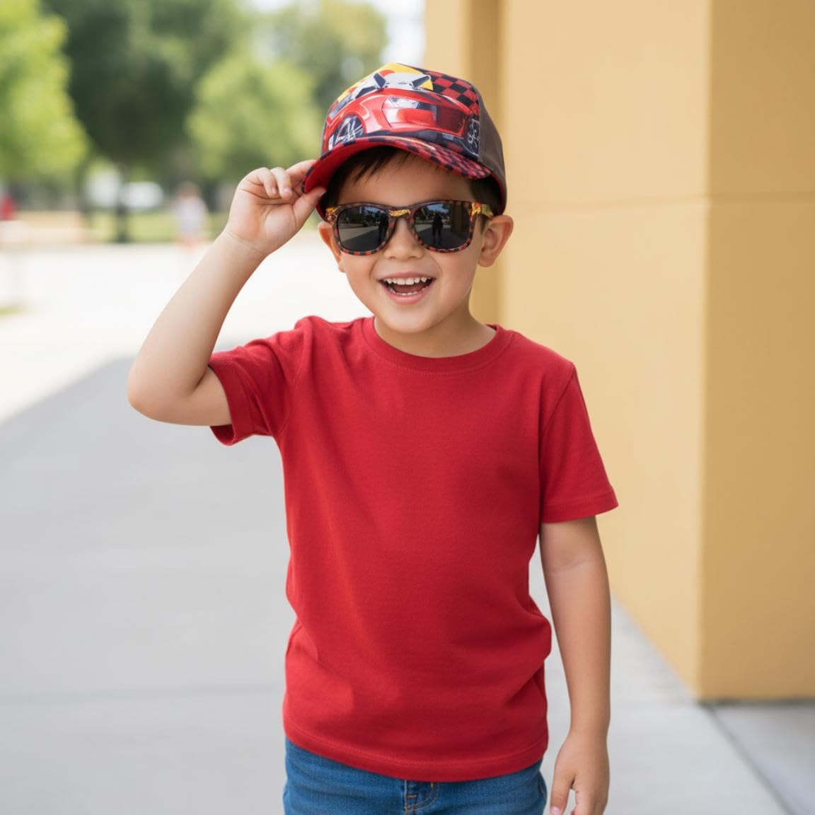 CERDÁ LIFE'S LITTLE MOMENTS Gafas de sol, gorra de béisbol, juego de accesorios para niños, verano, sombrero ligero, gafas de sol para niños, vacaciones en la playa