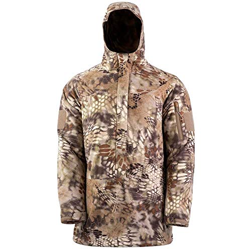 Kryptek Vellus Anorak Camo Hunting Jacket (Vellus Collection), Highlander, L