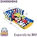 Marshmallow Furniture Kids Sofa, 2-in-1 Flip Open Foam Couch and Bed, Mickey Mouse - Pullout Sleeper for Folding Lounging, Sitting, and Napping - Ideal for Bedroom and Playroom