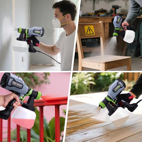 WORKPRO Paint Sprayer, 600W HVLP Spray Paint Gun with 4 Nozzles - image 9
