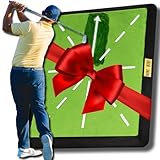 NINE + NINE | Premium Golf Impact Practice Mat – Golf Swing Training Mat – Divot Training Board – Golf Gifts for Men and Women – Color Change Swing Detection – Durable Velvet Material & Replacements