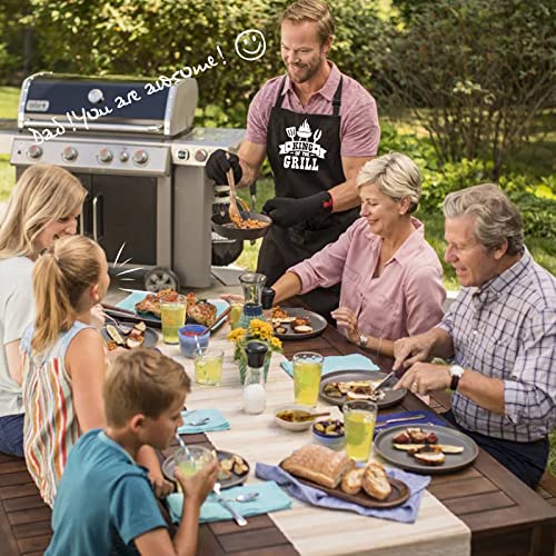 2 Pack Funny Apron For Men Women, Dad Gifts, Gifts For Men - Valentines Day, Birthday Gift For Dad, Husband, Boyfriend, Mom, Friends - Cooking Grilling Bbq Chef Kitchen Aprons #TOP5