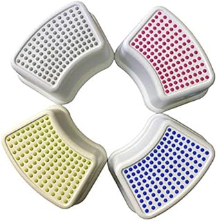 ASPIRE UK® Kids Bathroom Booster Step Stool anti slip - Blue, Green, Grey, Pink (Pink)