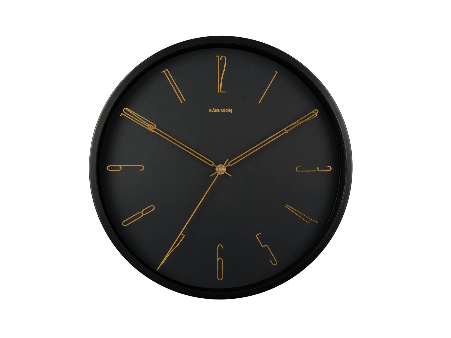 KarlssonBelle Numbers Wall Clock 35cm - Black