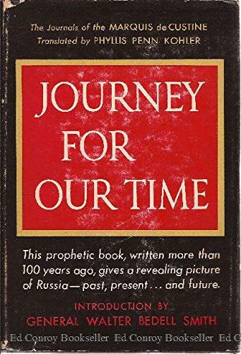 The Journal of The Marquis De Custine-Journey F... B000FZZ7NK Book Cover