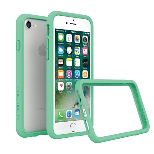 iPhone 8 / iPhone 7 Bumper Case [CrashGuard by RhinoShield] | Shock Absorbent Slim Design Protective Cover [3.5 M/11ft Drop Protection] Apple - Mint Green