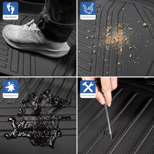 Tapis de coffre imperméable Xpeng G9 doublure 3D inodore noire - 4
