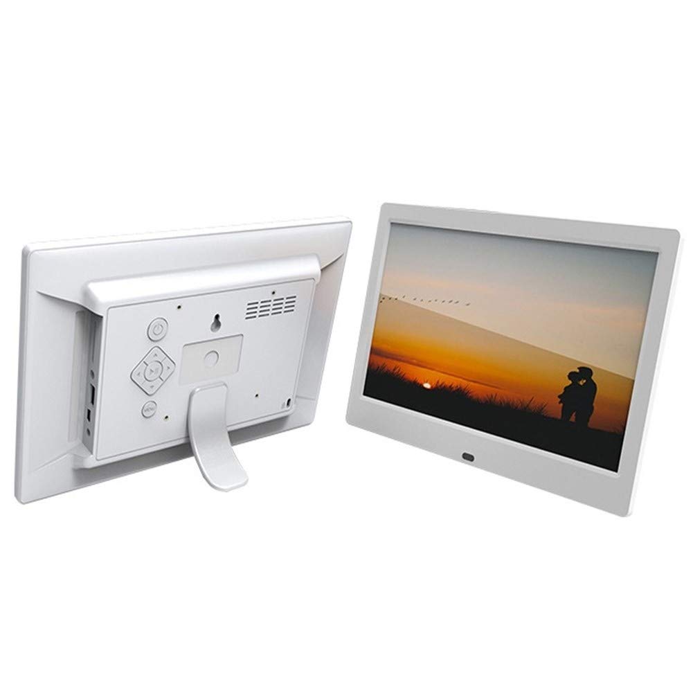 YIJIAN LCD 10-calowa ultracienka cyfrowa ramka na zdjęcia HD Elektroniczna ramka HD MP3 MP4 Film muzyczny album z pilotem zdalnego sterowania (kolor: biały)