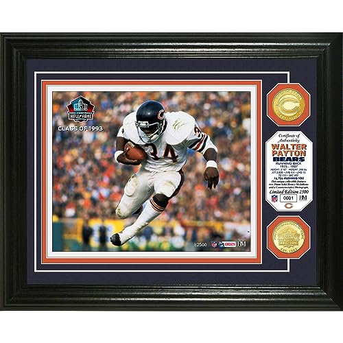 Highland Mint Walter Payton Chicago Bears Hall of Fame Induction Photomint