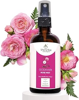 - Godavari Rose Mist Face Toner, Pure Distilled Rose Water For Hydration, Brightening & Even Skin Tone - 100 ml (Pack of 1)