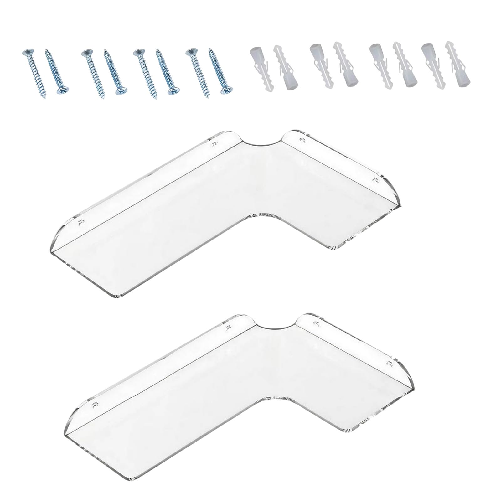 hogtnd Space-saving acrylic corner wall shelf for efficient storage, bathroom, kitchen and living room, space saving corner shelf for the kitchen