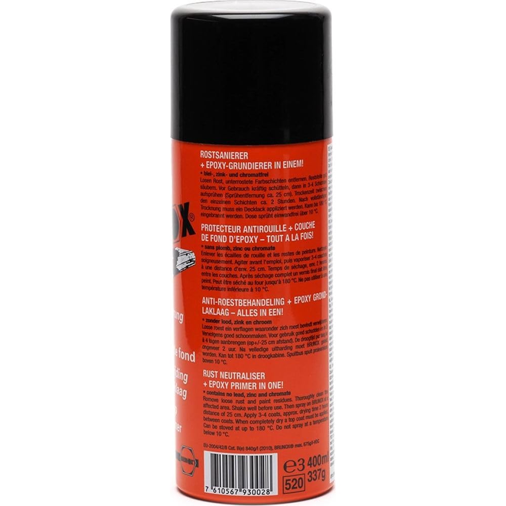 1 x 400ml Brunox Epoxy Rostumwandler Rostschutz Grundierung Anti Rost
