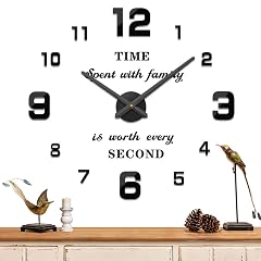 Mintime Modern Frameless DIY Wall Clock Large 3 D Wall Watch Mirror Numbers for Home Office Mintime Modern Frameless DIY Wall Clock Large 3 D Wall Watch Mirror Numbers for Home Office product