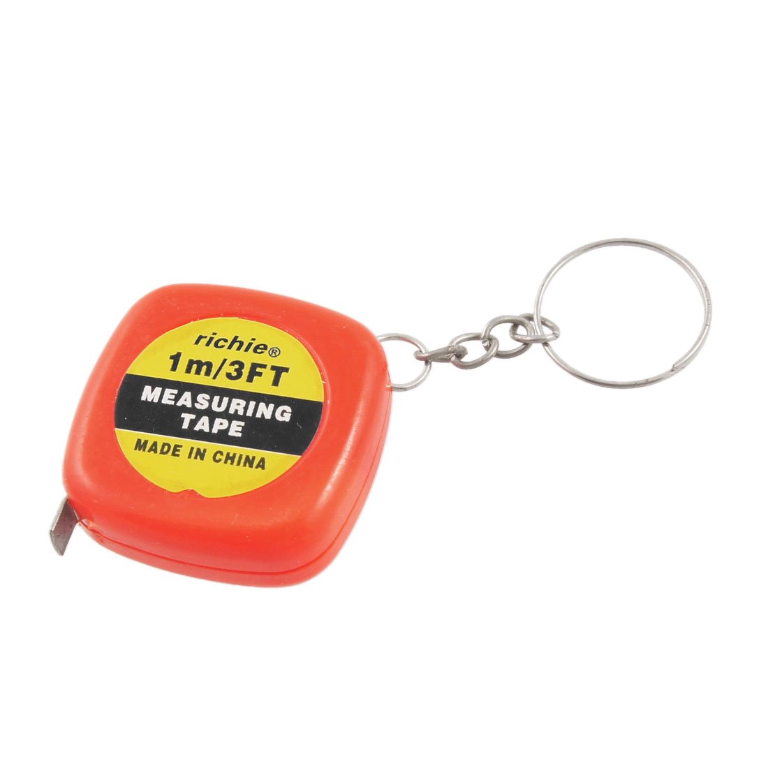 Aexit 100cm 1 Tools & Home Improvement Meter Tape Measure Keyring Key Tape Measures Chain Red