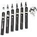 One Set 6strings Single Guitar black Bridge Fanned Fret Headless Guitar Bridge