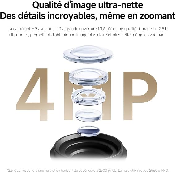 Xiaomi Dış mekan kamerası CW300 2,5K ultra net görüntü kalitesi, her hava koşulunda akıllı güvenlik | 360° kamera izleme, AI insan tanıma ve izleme, iki yönlü ses, alarm ve caydırma, WLAN/Ethernet