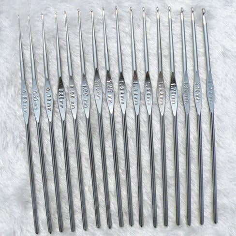 Model Worker Steel Crochet Hook Set of 16