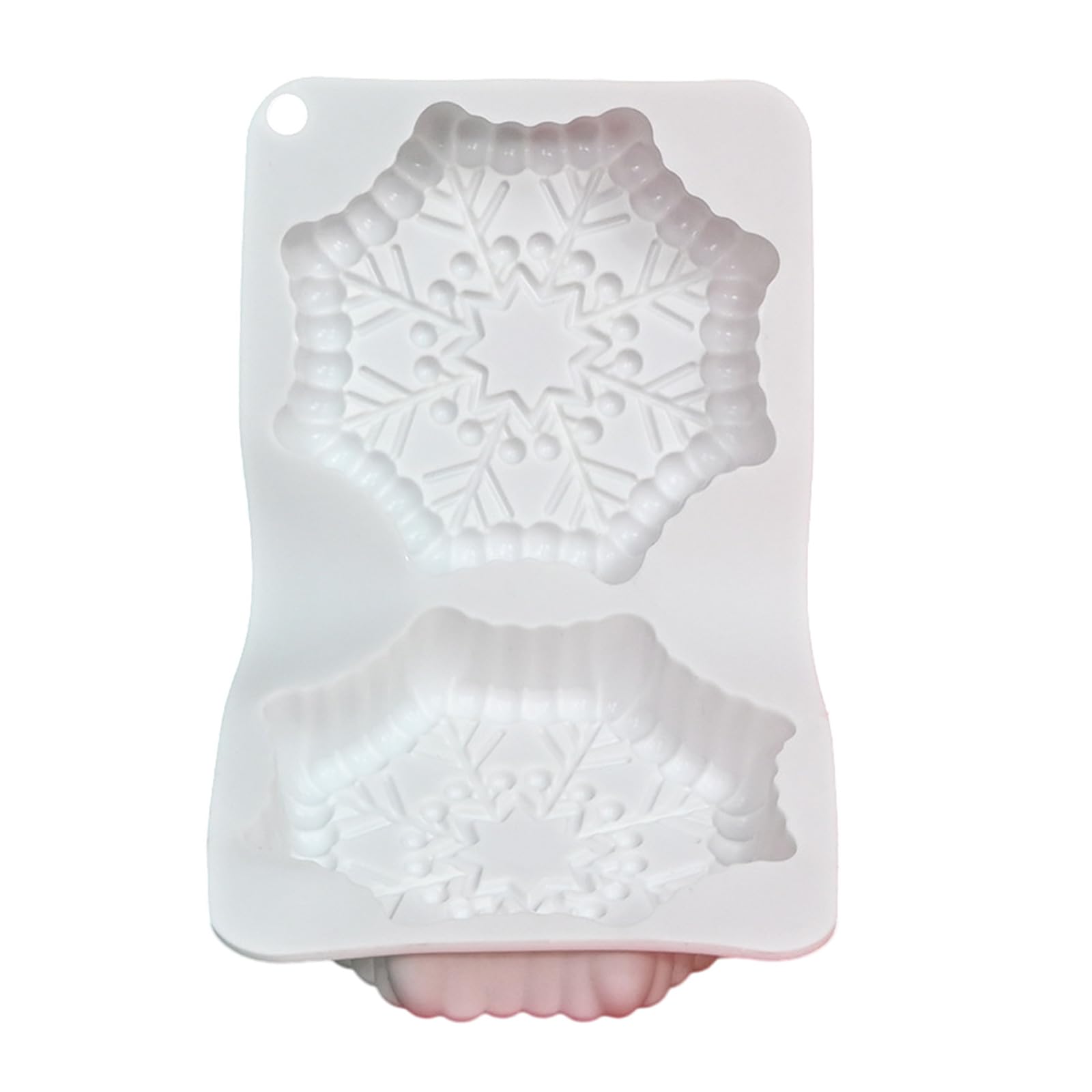 MICFENY Snowflake Shape Mousses Cake Mold Food Grade Silicone Chocolate Mold Oven Safe Kitchen Dessert Baking Accessories
