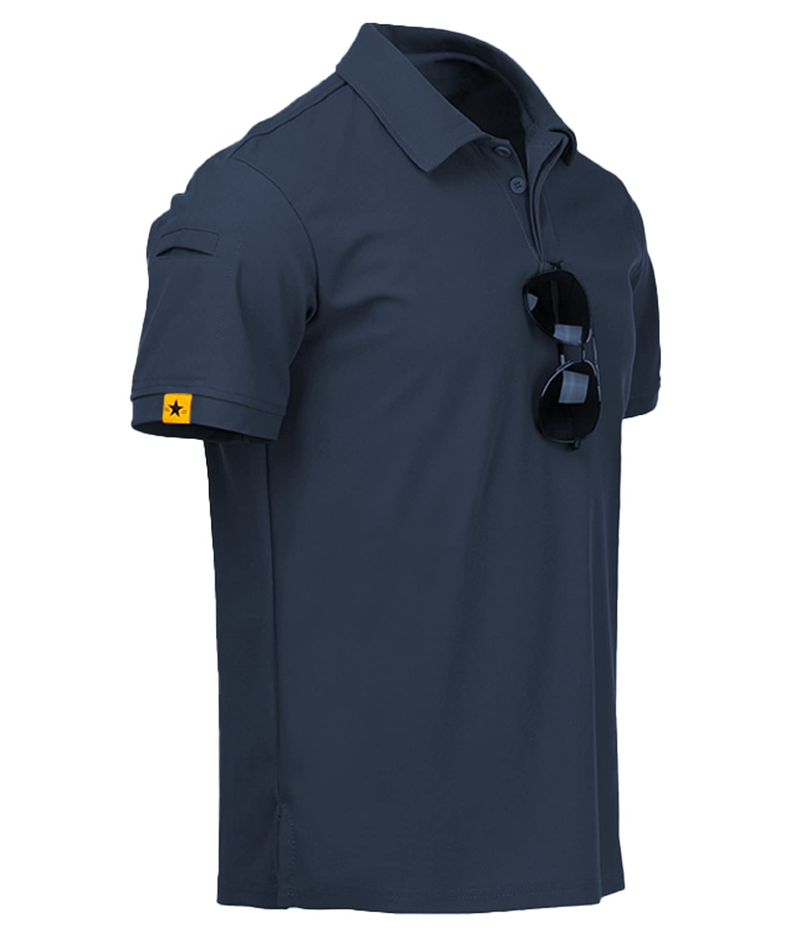 SCODI Polo de golf para hombre, manga corta, táctica, informal, camiseta de tenis
