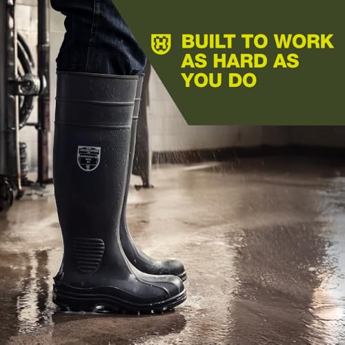 Heartland Work Lite Waterproof Work Boots for Men and Women - Lightweight, Flexible Steel Toe Boots with Easy On/Off, Slip-Resistant Outsole4