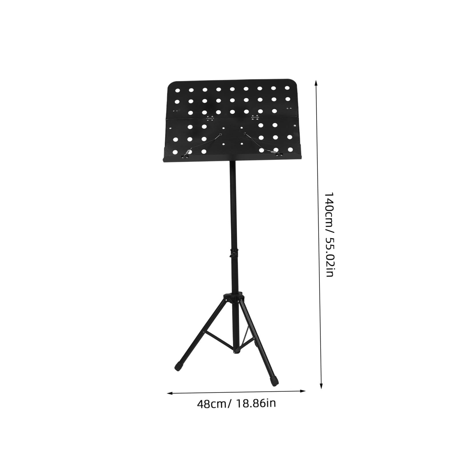 Portátil para Partituras con Diseño de Nota Musical Negro Plegable y Ajustable Altura Soporte de Mesa Resistente para Piano Guitarra Orquesta Práctica y Actuaciones
