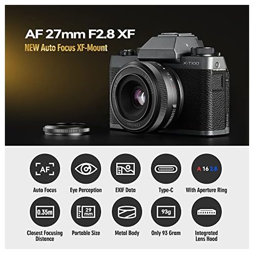 TTartisan 27mm F2.8 Autofocus Lens for Fuji