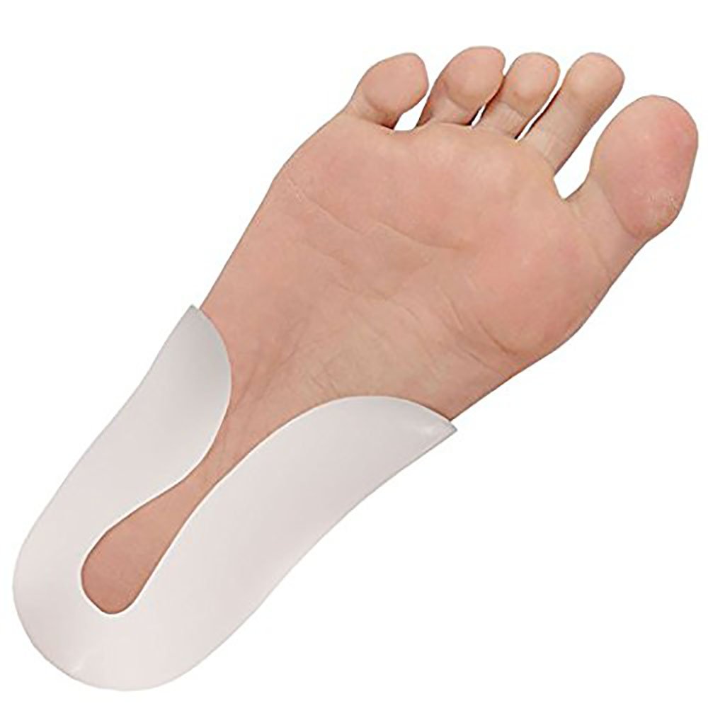 PEDIMEND Inserti di supporto per arco plantare in gel di silice a forma di U (2 paia – 4 pezzi) – morbido supporto plantare plantare – supporto ortopedico per arco plantare – allevia il dolore per