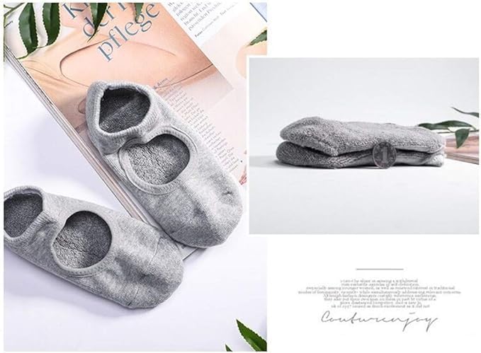 Marrone Yoga Socks for Women Pilates Socks with Grips Cotton Non Slip Open Toe Socks for Pilates Pure Barre Ballet Dance 1