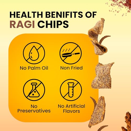 Image of Healthy Master Ragi Chips Combo 900g (100g Each) Pack of 9 | Light & Crispy | High Protein Chips | Gluten-Free | No Maida, No Palm Oil | Low-Calorie | Healthy Snacks for Adults & Kids