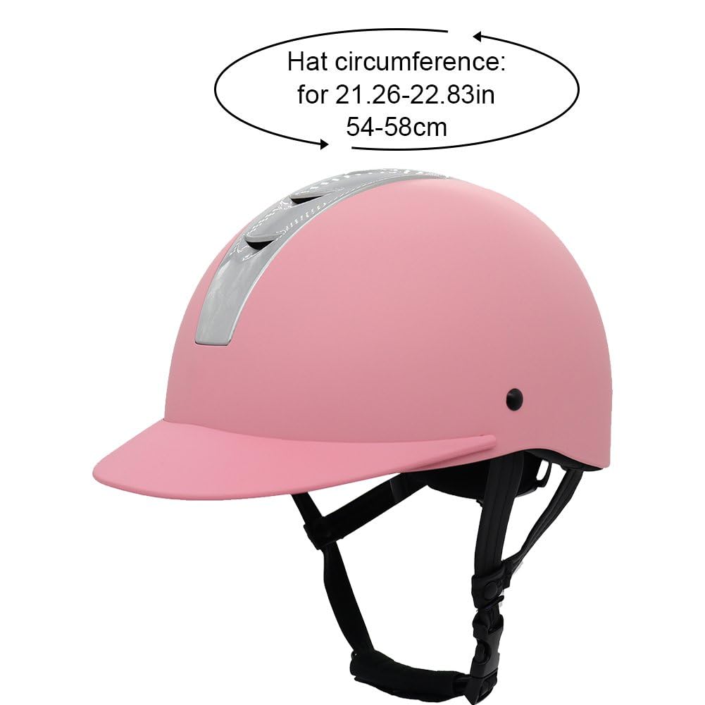 Casco Equitazione Casco Sportivo Equitazione Copricapo di Sicurezza Equestre Equipaggiamento Protettivo Equestre per Bambini Cavalieri Equestri