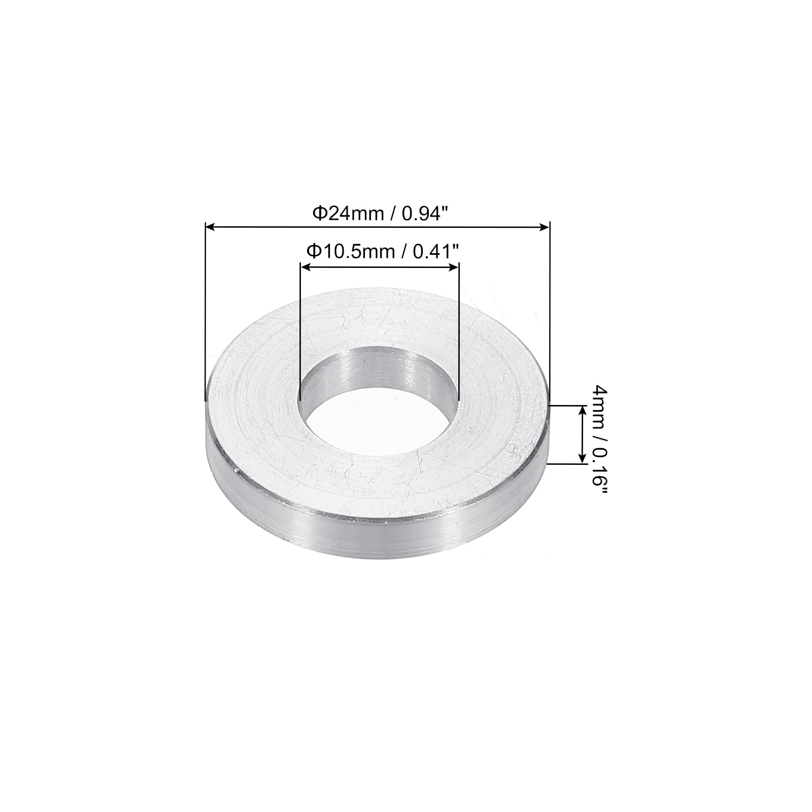PATIKIL M10 Aluminum Spacers, 12pcs 3/8" x 1" Round Metal Spacers for 3/8 or M10 Screw Bolts - Image 2