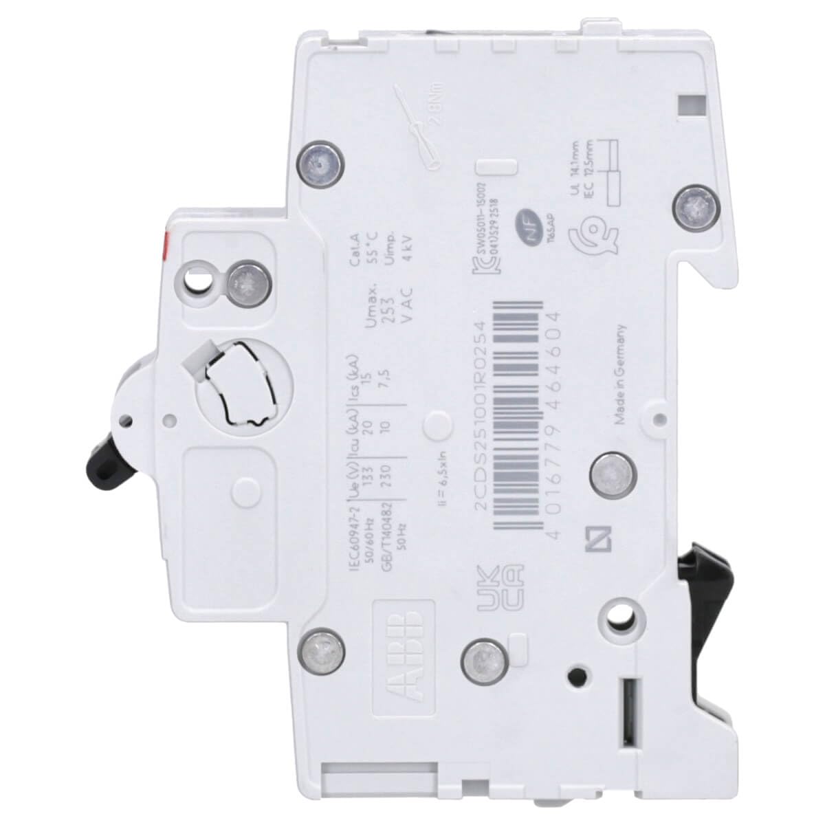 ABB S201 C25 INTERRUTTORE AUTOMATICO 6KA 1P