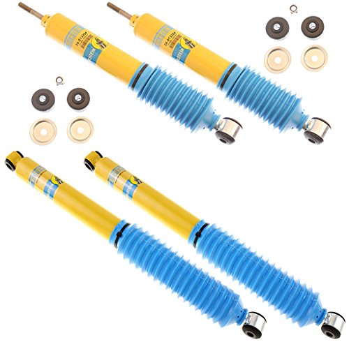 NEW BILSTEIN FRONT & REAR SHOCKS FOR 80-98 FORD 2WD F SERIES, 46MM GAS PRESSURE SHOCK ABSORBERS, F-150 AND F-250 & F-350 WITH SINGLE REAR WHEEL, CUSTOM EDDIE BAUER XL XLS XLT LARIAT RANGER