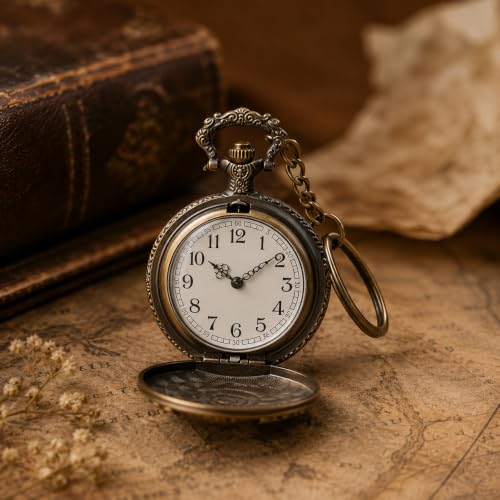 Image of Antique Bronze Pocket Premium Vintage Theme Metallic Home Key Chain & Key Rings | Best Gift for Men, Woman, Boys & Girls on their Special Occassions