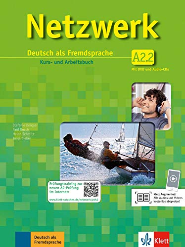 Netzwerk A2. Kursbuch-Arbeitsbuch. Per le Scuole superiori e DVD-ROM. Con CD Audio. Con espansione online: Netzwerk a2, libro del alumno y libro de ... 2 + 2 cd + dvd: Deutsch als Fremdsprache