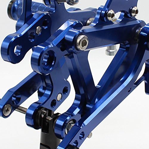 Krace Motorcycle Rearsets Foot Pegs Rear Set Footrests Brake Shift Pedals Fully Adjustable Foot Boards Fit For Kawasaki Ninja ZX6R ZX636 2003 2004