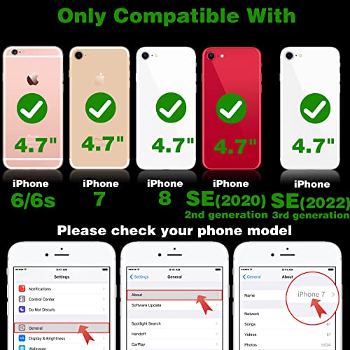 Jowhep For Iphone Se 2022/2020/6/6S/7/8 Cute Case 3D Cartoon Character Cases Fun Funny Animal Design Kawaii Cool Silicone Green Dinasour Cover Kids Girls Boys For Iphone Se 2022/2020/6/6S/7/8 4.7" #TOP1