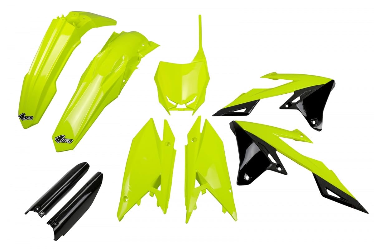 UFO PLAST Full Kit Yellow Fluorine Suzuki RMZ 450 2018-2024