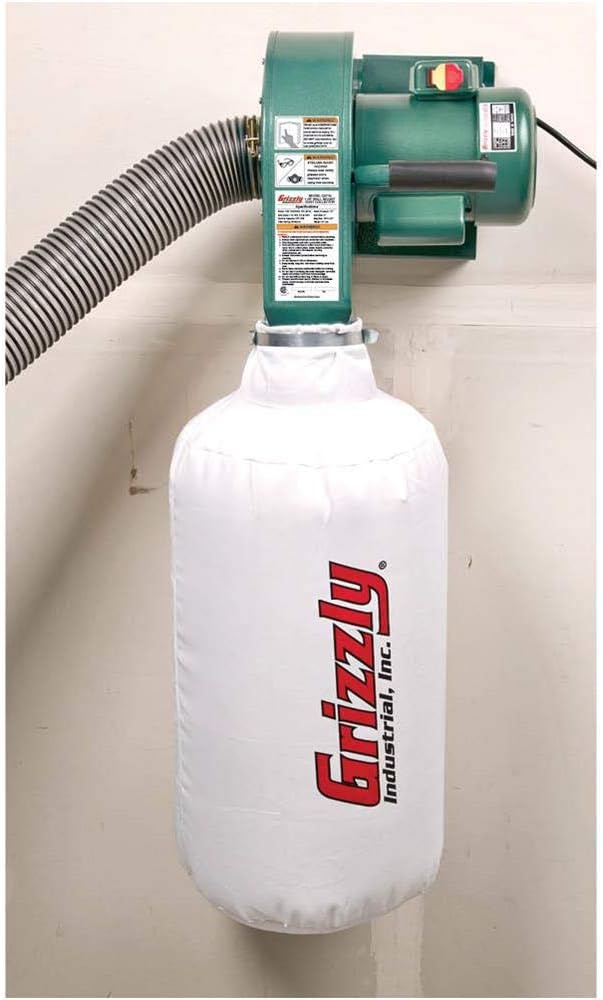 Grizzly Industrial G0710-1 HP Wall Hanging Dust Collector - Vacuum And Dust Collector Accessories - 